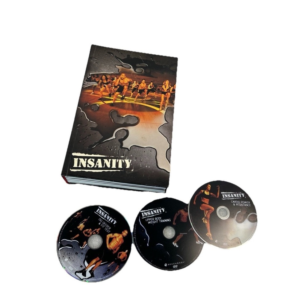 Insanity Total Body Workout 10 Disc DVD Beachbody Complete BONUS DISCS Read‎